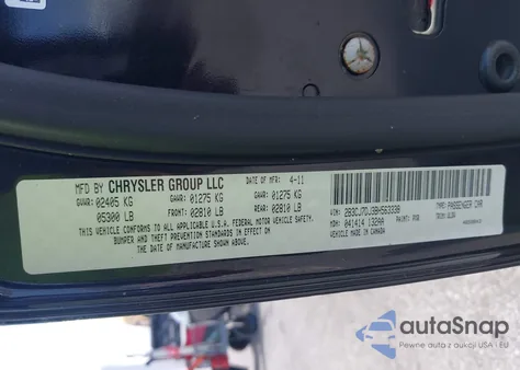 2011 Dodge Challenger Srt-8 from USA, damaged, VIN 2B3CJ7DJ3BH563338